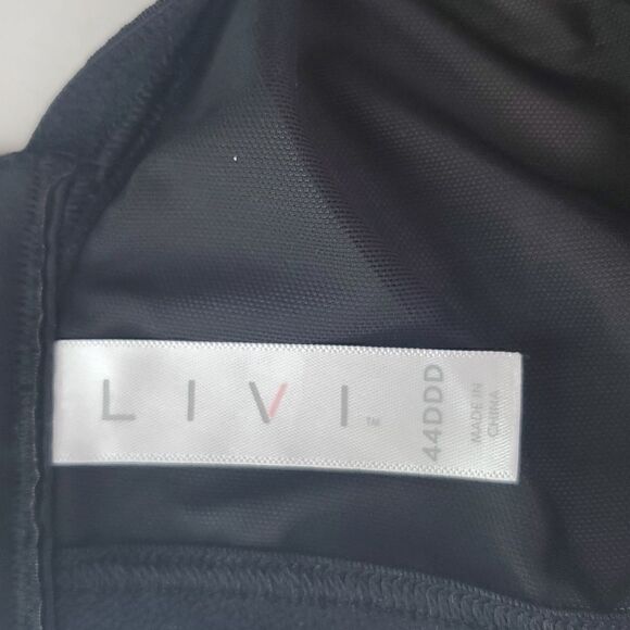 LIVI Lane Bryant Wireless Medium-Impact Wicking Sports Bra Black Size 44DDD - Picture 8 of 10